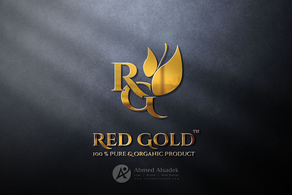 Logo design for Red Gold Cosmetics in Abu Dhabi, UAE (Dyizer)