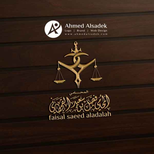  تصميم شعار فيصل بن سعيد القحطاني للمحاماه 3