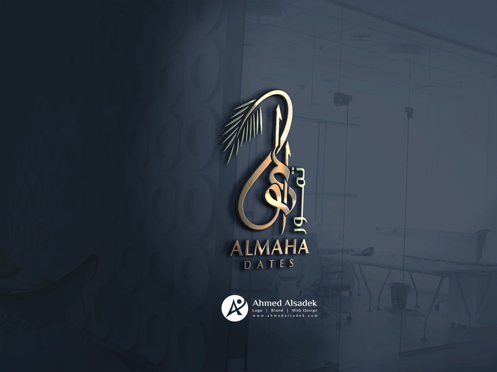 تصميم شعار شركة تمور ALMAHA ابوظبي الامارات 5