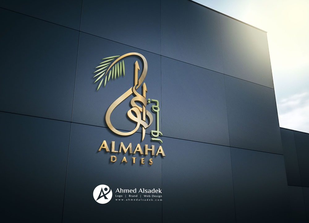 تصميم شعار شركة تمور ALMAHA ابوظبي الامارات 6